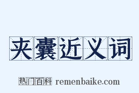 夹囊近义词是什么意思的图片